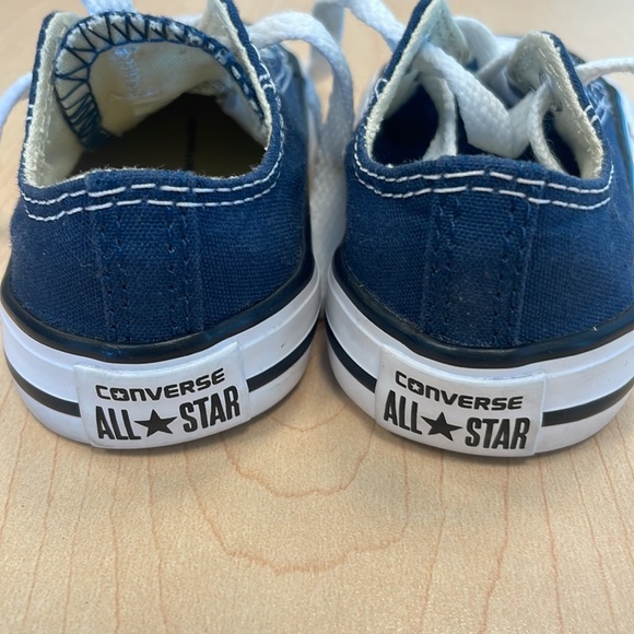 Infant Converse Blue Canvas Sneakers 4 - Picture 11 of 11